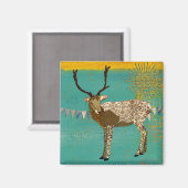 Bronze Orné Buck Sunshine Magnet Turquoise (Recto/Verso)