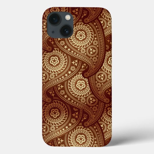 Bronze Paisley iPhone 6 Tough Extreme Coque (Verso)