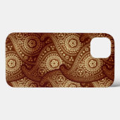 Bronze Paisley iPhone 6 Tough Extreme Coque (Verso (horizontal))