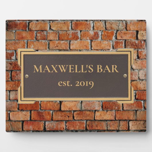 Bronze personnalisé sur plaque commémorative en br (Devant)