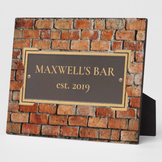 Bronze personnalisé sur plaque commémorative en br (Côté)