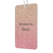 Bronze Pink Faux Glitter Luchtverfrisser (Links)