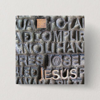 Bronze Plaque Jesus Sagrada Familia Foto BUTTON