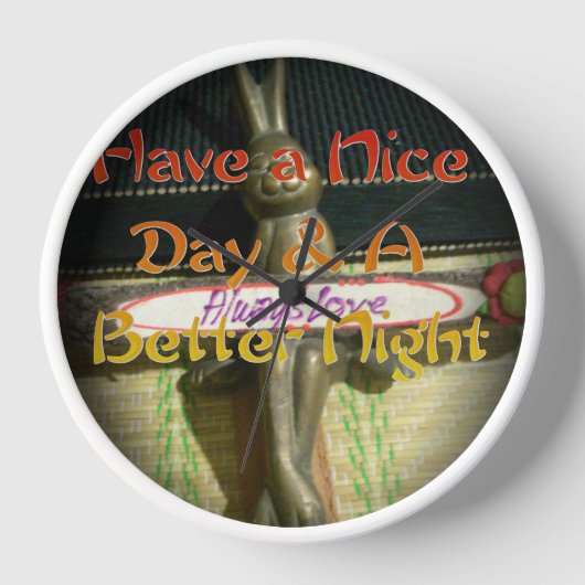 Bronze Rabbit Sculpture met Inspirerend quotes (Voorkant)