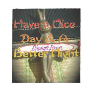 Bronze Rabbit Sculpture met Inspirerend quotes Notitieblok