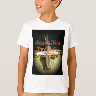 Bronze Rabbit Sculpture met Inspirerend quotes T-shirt