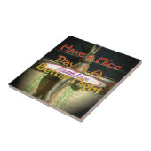 Bronze Rabbit Sculpture met Inspirerend quotes Tegeltje (Zijkant)