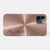 Bronze Roestvrij staal Metaalkijk Case-Mate iPhone Case (Achterkant (horizontaal))