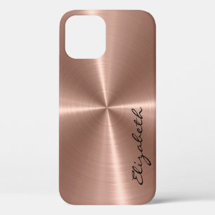 Bronze Roestvrij staal Metalen Kijk iPhone 12 Pro Hoesje
