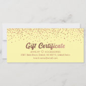 Bronze Salon Store Business Gift Certificate (Voorkant)