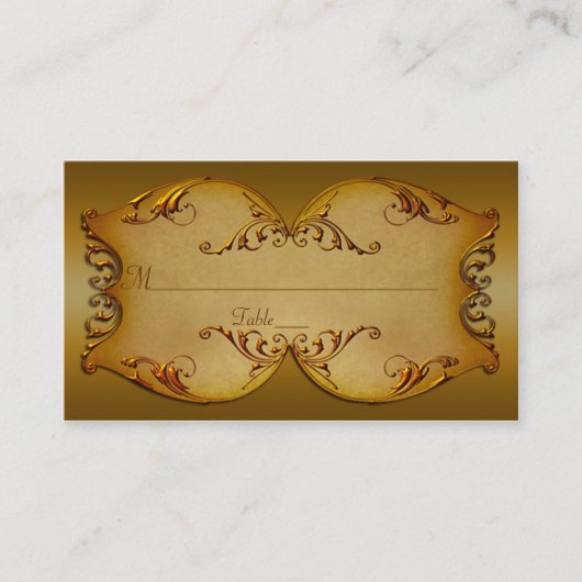 Bronze Scrolls Plaats kaarten Plaatskaartje (Voorkant)