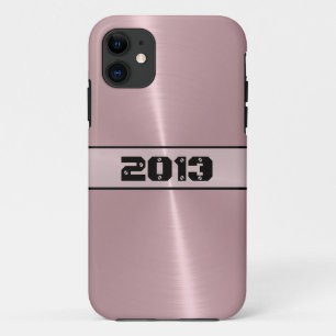 Bronze Shiny Stainless Steel Metal 2 iPhone 11 Hoesje