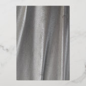 Bronze Silver abstracte folie decor Folie Uitnodiging (Achterkant)