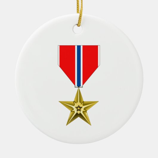 BRONZE STAR MEDAL KERAMISCH ORNAMENT (Voorkant)
