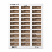 Bronze Stars & Elegant Bokeh Lights Uitnodiging Etiket (Full Sheet)