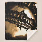 Bronze Steampunk Sculpture Sherpa Deken (Voorkant)