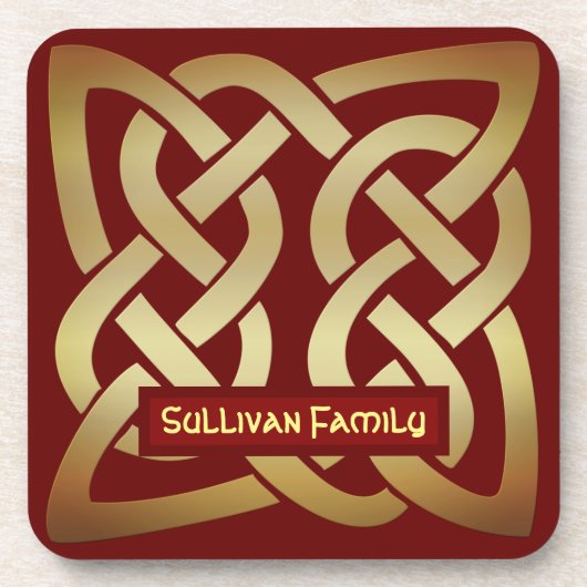 Bronze Tone Celtic Knot Bier Onderzetter (Voorkant)