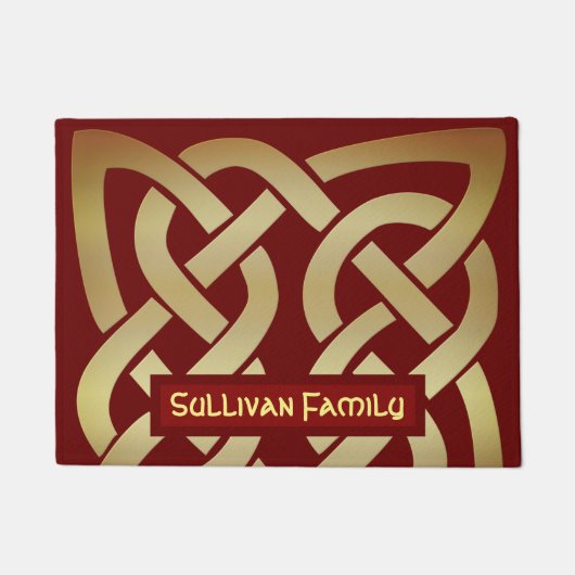 Bronze Tone Celtic Knot Deurmat (Voorkant)