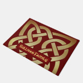 Bronze Tone Celtic Knot Deurmat (Schuin)