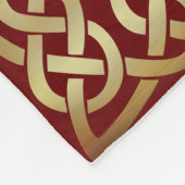 Bronze Tone Celtic Knot Fleece Deken (Hoek)