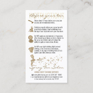 Bronze voor na het aanbrengen van de verstuiver visitekaartje