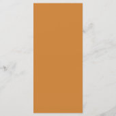 Bronze Wedding Flat Menu Kaart (Achterkant)