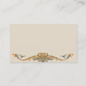 Bronzed Victoriaans Flourish Visitekaartje (Achterkant)