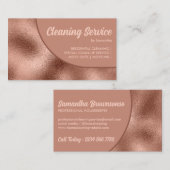 Bronzen Beige Krachtig Eenvoudig Elegant Visitekaartje (Voorkant / Achterkant)