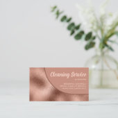 Bronzen Beige Krachtig Eenvoudig Elegant Visitekaartje (Staand voorkant)