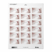 Bronzen Bloemen Wedding Avery Label (Full Sheet)