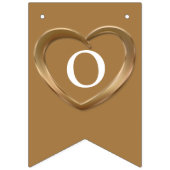 Bronzen bruiloft 8e verjaardag aangepaste foto vlaggetjes (Derde vlag)