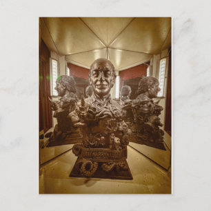 Bronzen Buste Historische Figuur Briefkaart