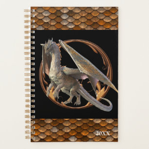 Bronzen Draak Metaal Schubben Planner