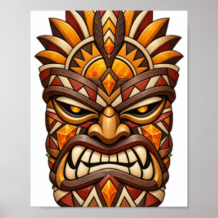 Bronzen Ember Masker Poster