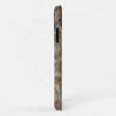 Bronzen en Grijze Bloemen Kunst Telefoonhoes Case-Mate iPhone Case (Achterkant/rechts)