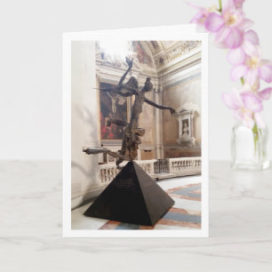 Bronzen engel sculptuur, Rome, Italië Kaart