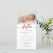 Bronzen Geboorteaankondiging Kijk en Proost Set (Staand voorkant)