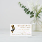 Bronzen Gouden Evenementenorganisator Feestballon Contactkaartje (Staand voorkant)