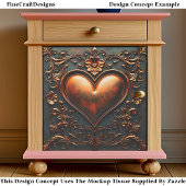  Bronzen Hartpaneel/Tegel EJ6 Decoupage Tissuepapier