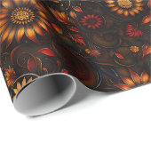 bronzen herfst cadeaupapier (Rol Hoek)