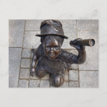 Bronzen Jongen met Telescoop Georgia Botanical Gar