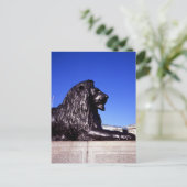 Bronzen Leeuw Trafalgar Square Briefkaart (Staand voorkant)