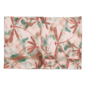 Bronzen libellen op Green Splash Kussensloop (Achterkant)