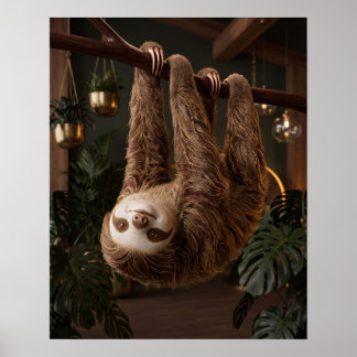 Bronzen Luiaard Luifel Lounge Poster