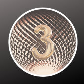 Bronzen medaille, 3e plaats winnaar sticker