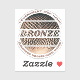 Bronzen medaille, 3e plaats winnaar sticker