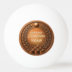 Bronzen Medaille Beer Pong Toernooi Kampioenschap Pingpongballen