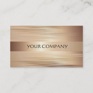 Bronzen Metallic Visitekaartje