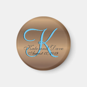 Bronzen Monogram Verbazingwekkend Fab Magneet