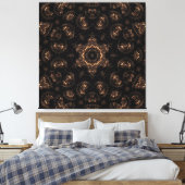 Bronzen Tijdperk Mandala  Canvas Afdruk (Insitu (Slaapkamer))